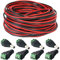 RUNCCI-YUN 20m 22WAG 2 Pin LED Strip Extension Cable 12V Cord LED Wire for SMD 3528 2835 5050 5630 LED Tape LED String Light or Other DC 5V-24V Device, w/ 5.5 x 2.1mm DC Jack Plug Adapter Connector