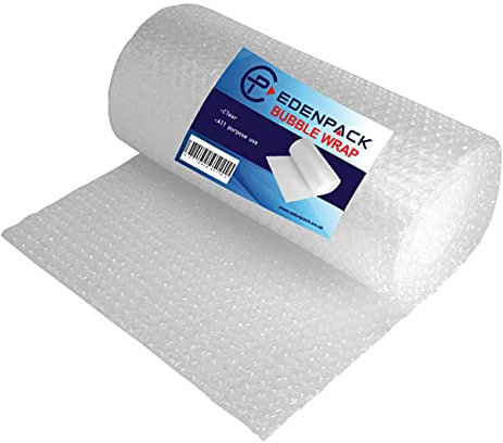 Luftpolsterfolie zum Verpacken und Versanden, kleine, transparente Luftblasen, 500 mm (500 mm x 50 m)