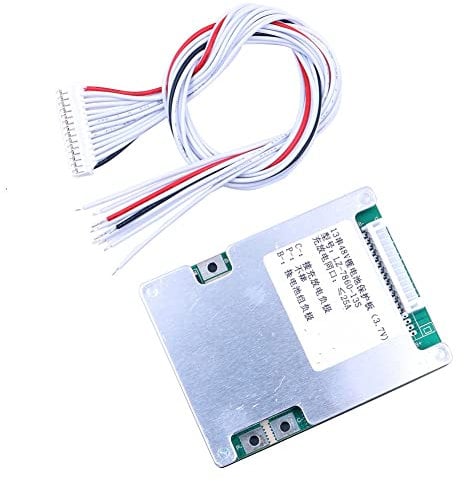 DollaTek 48V 25A 13Series BMS PCB Protection Board with Balancing for Li-ion Cell 18650 Battery