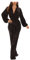 Dawwoti Women's Shiny Sequins Jumpsuit V Neck Party Jumpsuits Long Sleeve One Piece Playsuit Night Party Disco Clubwear Elegant Festival Performance Rave Outfit
