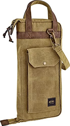 Meinl Cymbals Drumstick Tasche – Khaki – Waxed Canvas Collection – Gigbag für Sticks, Mallets, Jazz-Besen und Rods aus robustem Textilgewebe mit starkem Tragegriff — Schlagzeug Zubehör (MWSKH)