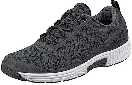Orthofeet Scarpe da corsa da uomo Lava, Grigio Scuro, 11.5 Wide