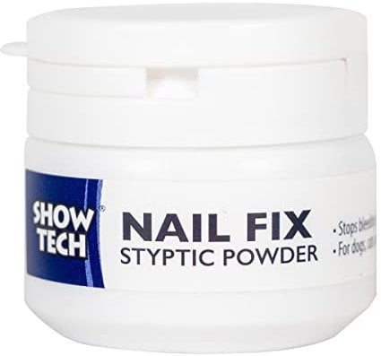Show Tech Nail Fix Styptic Powder, Your Dog Grooming Expert, Haemostatic powder, Quickly stops bleeding,For dogs cat & small pets, 14g