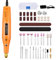 GOXAWEE 24V Utensile Rotativo, Mini Trapano Elettrico con 105 pezzi accessori, 18000 giri/min Cavo Elettrico Strumento Multifunzione per incisione, taglio, foratura, lucidatura, pulizia, fai da te