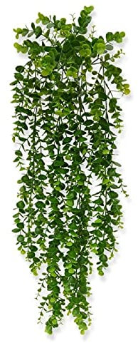 BloomPost Eucalyptus Künstliche Hängepflanze 70 cm - Haustier und kindersicher – Künstliche Zimmerpflanze für Heim und Bürodekoration