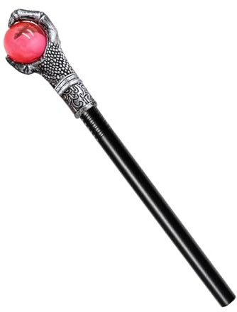 Bastone da passeggio Halloween gotico vampiro scettro, scettro del faraone diavolo bacchetta da strega Malefica bacchetta magica mago bastoner passeggio per bambini accessori costume vampiro bacchett