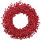 Lyrow 55,9 cm großer roter Beerenkranz für Haustür, großer künstlicher Kranz, Winter, künstlicher Bauernhaus-Dekor für Weihnachten, Urlaub, Outdoor, Innenbereich, Fenster, Wand, Kamin, Dekorationen