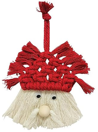 Gestrickter Weihnachtswichtel – handgefertigte schwedische Tomte-Zwerge, dekorative Ornamente, , Strick, Urlaub, Baumbehang, Anhänger für Weihnachten
