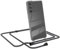 EAZY CASE Cadena para teléfono Compatible con Galaxy S21 FE 5G Funda Protectora para teléfono y cordón Funda con Correa Elegante Cadena y Funda para Smartphone en Gris Negro
