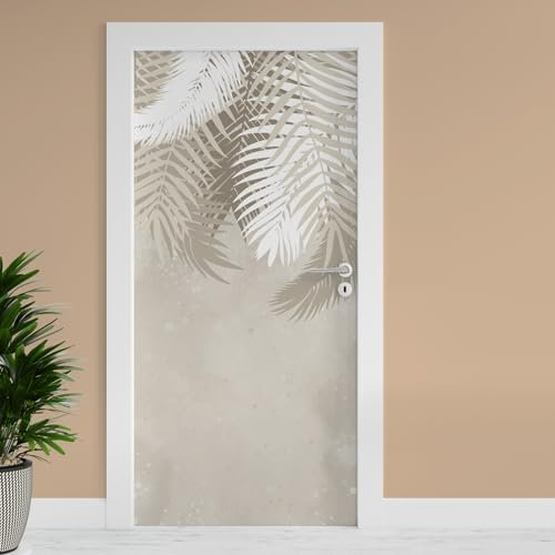 Finest Folia Türfolie 90x200 cm Türtapete Türposter Folie für Tür Wohnzimmer Kinderzimmer Küche Türaufkleber Bad Aufkleber selbstklebend TF02 (26 Palmen)