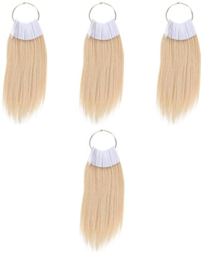 FRCOLOR Farbenfibel 120 Stk Blonde Haarmuster Organisator Für Haarfarbe Salonhaarproben Testen Von Farbhaarproben Balayage-pinsel Menschliches Haar Zum Testen Von Farbmustern Balance Metallische Linie