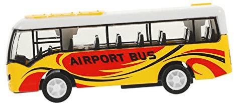 BESTonZON 4 Stück Busmodell zurückziehen Party partygeschenke Fahrzeugspielzeug aus Metall Mini-LKW-Modellauto Autos Spielzeug Modelle beweglicher simulierter Bus Auto zurückziehen