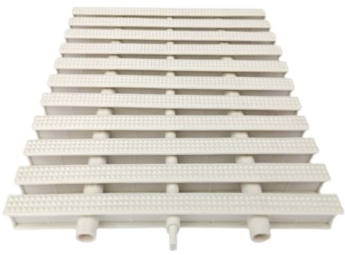 BZJPRFC Überlaufgitter for Schwimmbeckenabflüsse, Spleißbare Abdeckung for Duschabflusssiebe, Abdeckung for Ablaufgitter for Oberirdische Pools Und Duschen Auf Gehwegen Und Balkonen(25x100CM/20pcs)