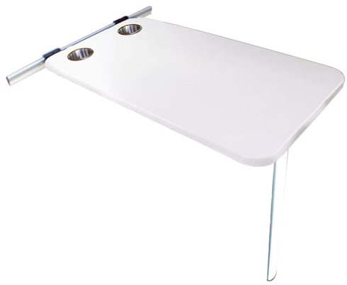 Wohnmobiltische, Getränkehalter, Wandtisch Klappbar, Esstischersatz, Wandklapptisch, für Wohnwagen, Wohnmobil(Wit)