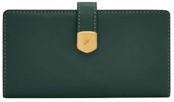 Fossil Lennox, Portefeuille bi-Pliable pour Femme, Vert, s