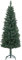 HOMCOM Árbol de Navidad Estrecho 150 cm Árbol de Navidad Grande Tipo Lápiz con Base Plegable y 317 Ramas para Dormitorio Oficina Verde