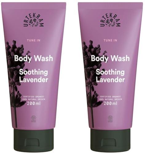 Urtekram Waschlotion - Alle Hauttypen - Soothing Lavender - 200 ml, Vegan, Biologisch, Natürlichen Ursprungs (Packung mit 2)