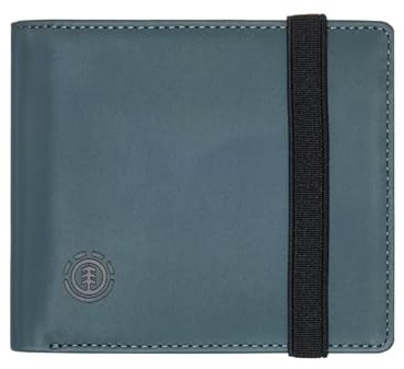 Element Icon Strap - Stabile große zweifach Faltbare Geldbörse - Unisex - One Size - Blau