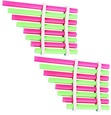 Toyvian DIY PanflöTe FüR Kinder, 2 Set Bunte Hausgemachte Pan Hausgemachte Panflöte Student Wissenschaft Experiment Bastelset Kinder FüR Experimente Und Kreative Entfaltung
