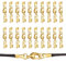 Lobster Clasp with Open Jump Ring Set, 20 Pcs Lobster Claw Clasps with Cord Ends, Necklace Jewellry Making Lobster Clasps, Jewelry Clasps Connector Locking for Necklaces Jewelry Accessories(Gold)