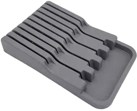 Wisylizv Blocco Coltelli In Plastica Di Alta Qualità - 5.3cm Organizzatore Con Slot Multipli | ABS Inserto Portacoltelli Da Cassetto | Porta Posate Cucina | Compatto Sicuro Per Coltelli Vari