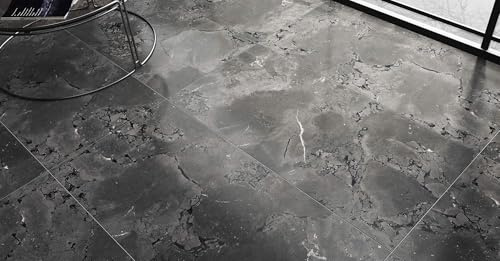Piastrella pavimento/parete interna effetto pietra grigio scuro 120x60 cm - Marea lucido lucido