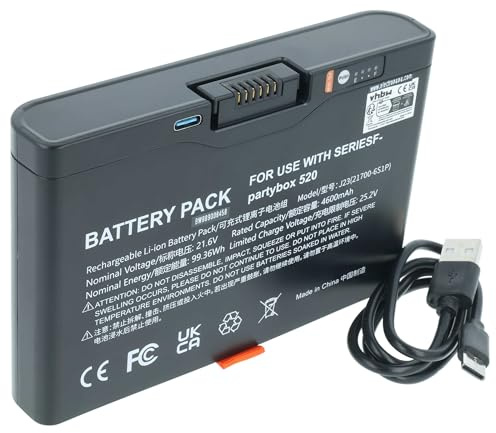 vhbw Akku kompatibel mit JBL Boombox 4 Lautsprecher Boxen Speaker (4600 mAh, 21,6 V, Li-Ion)