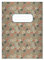 2 Elegante Vintage DIN A5 Schulhefte, Schreibhefte mit klassischen Retro Streublumen, braun Lineatur 6 (blanko Heft 16 Blatt/32 Seiten) Notizheft, Kladde für Schule, Uni, Büro