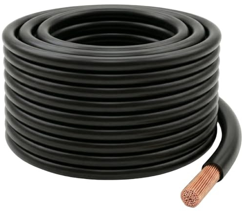 Lumonic 20m FLY Fahrzeugleitung 16mm² Schwarz | einadrige KFZ Litze | Öl- und Kraftstoffbeständig, flammwidrig | Niedervolt