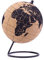EXERZ 14 cm Globe en Liège Naturel 12 Punaises Incluses - Carte De Voyage Du Monde De L'éducation. Épingle Et Marquez Les Aventures, Les Lieux Mémorables, Plans De Vacances (Liège Naturel)
