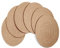 WENFOME Jute gewebte Tischsets Set mit 6 runden geflochtenen Tischsets 35,1 cm natürliche Jute Plat Ladegeräte handgefertigte gewebte Tischsets hitzebeständig rutschfest Topflappen für Tischdekoration