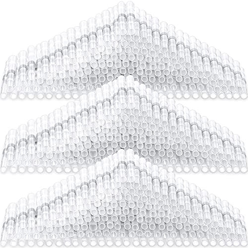 Hotop 300 Stück 26-24 AWG Lötdichtung Draht Anschlüsse Wärmeschrumpf Stoßverbinder Wasserdichter Isolierter Elektrischer Stoßspleißdraht Anschluss Automotive Marine Quetschverbinder Terminal (Weiß)