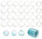 Allazone Lünette Rahmen Anhänger Charm, 28 Stück Thema Meer Offene Lünette Anhänger Gießform Schmuck, Silber Anhänger Zubehör Tabletts and Kette für DIY Harz,gedrückt Blume Schmuck