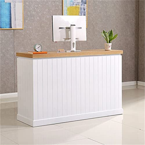 Rezeption Kassierer-Counter-einfache moderne kleine Retro-Bekleidungsstore-Bar-Tabelle Schönheitssalon-Empfangszähler-Rezeption Überall Verwenden ( Farbe : Natural 1 , Size : 80x50x100cm )