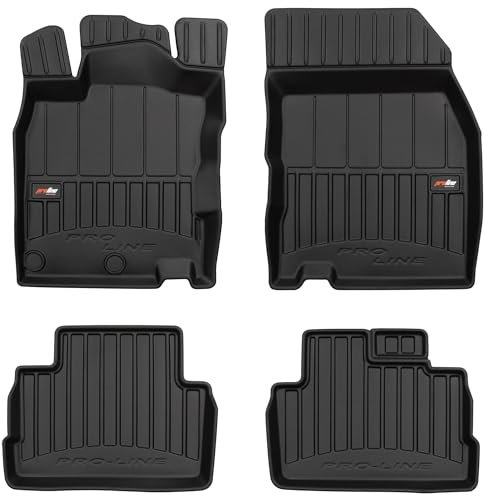 MOTOS Gummimatten Auto Fussmatte passend für Nissan Qashqai II 2013-2021 Verbessern Sie Ihren Reisekomfort mit Antirutschmatte Auto 3D- Allwetter fußmatten Auto, Schutz vor Verschmutzung