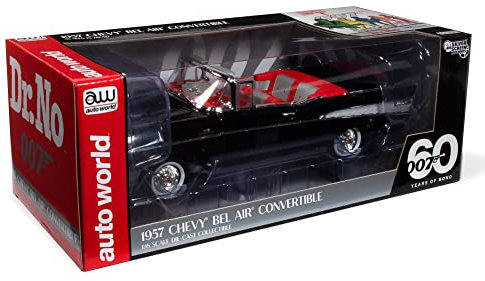 Auto World James Bond 1957 Chevrolet Bel Air Cabriolet 1:18 Druckgussmodell
