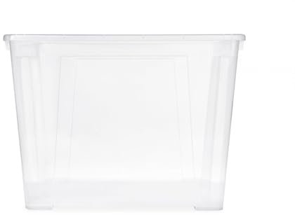 Samla IKEA Aufbewahrungsbox 65 Liter Inhalt - ohne Deckel - stapelbare, transparente Box in 56x39x42cm