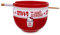 Silver Buffalo Sanrio Hello Kitty x Nissin Cup Noodles Service de table en céramique rouge | Comprend un bol à nouilles ramen et des baguettes en bois Rouge