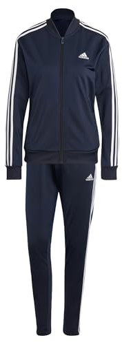 adidas Damen Essentials 3-Stripes Track Suit, Legend Ink/White, XL