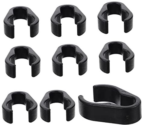 NOLITOY Mic Cable Holder Clips Microphone Stand Wire Clips Plastic Cable Clamps Mic Pole Clamp for Supplies