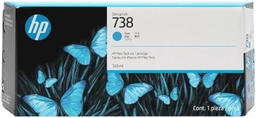 HP DESIGNJET 738M Tintenpatrone, Cyan, 300 ml