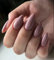 MouyouGlow Press on Nails Kurz,Almond Helle Nude Einfarbige Glossy Fake Nails mit Nagelkleber,Mandel Light Natural Nudefarben Künstliche Fingernägel