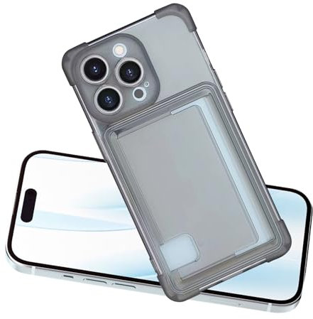 CasurvivePro Custodia protettiva per fotocamera per iPhone 11 Pro, con slot per carte di credito e protezione della fotocamera, in TPU trasparente, ecologico, anti-caduta, morbida, antiurto, colore