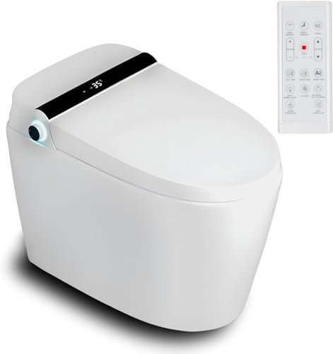 Nashi - Inodoro Japonés | Inodoro con Bidet | Apertura y Cierre de Tapa y Descarga Automática |, Depósito Integrado | Asiento Calefactable, Agua Caliente y Secado | Yaiza Plus 1.2 2024