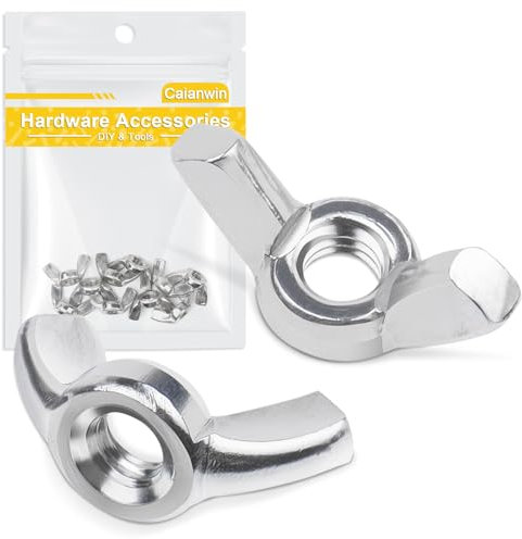 Caianwin M4 10 pezzi Dadi con Alette Dado In Acciaio Inox Aletta