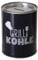 Spardose Sparschwein Schriftzug Grillkohle - Deckel abnehmbar - Grau Wiederverwendbar Metall Sparbüchse Geldgeschenk Geschenkidee Geldspardose Metallspardose 14 x 10 cm