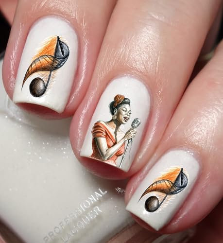 Jazz Music Nail Art Decal Sticker