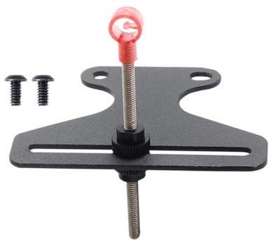 DONGKER Recurve Bogenvisier, höhenverstellbare Stahl Bow Sight, 1 Pin Bogen Visier Einzelstift-Visier für Recurve-Bogen-Compound-Bogen-Jagdschießen