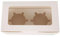 Kuchen Transportbox Pappe 10 Stück transparente Cupcake-Boxen, transparente Cupcake-Boxen mit Fenster und abnehmbarem Tablett for 2/4/6 Tassen, Kuchen, Kekse for Party, Weihnachten (Color : 10pcs, S