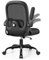DoChair Sedia da ufficio ergonomica con supporto lombare 3D, funzione basculante, regolabile in altezza, in rete, traspirante, per ufficio, 150 kg, colore nero